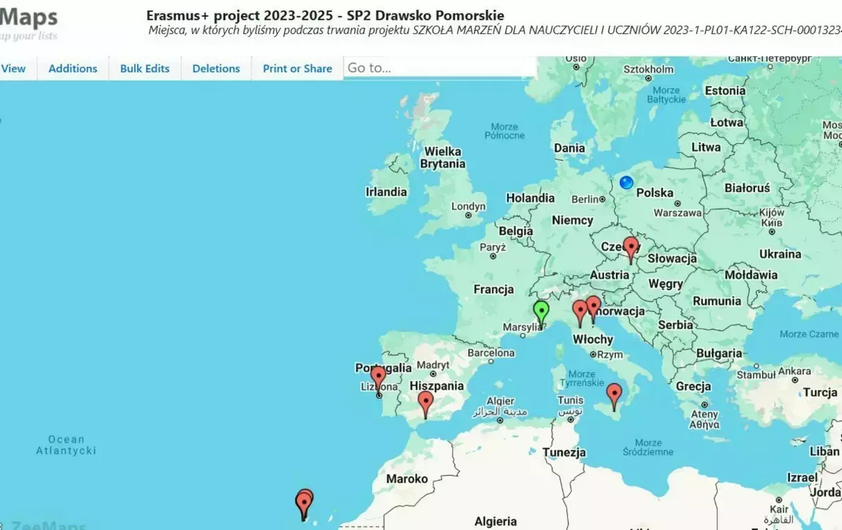 Zdjęcie do Zee Maps - tam byliśmy podczas Erasmus+