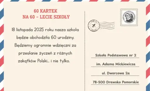 Zdjęcie do 60 Kartek na 60-lecie szkoły