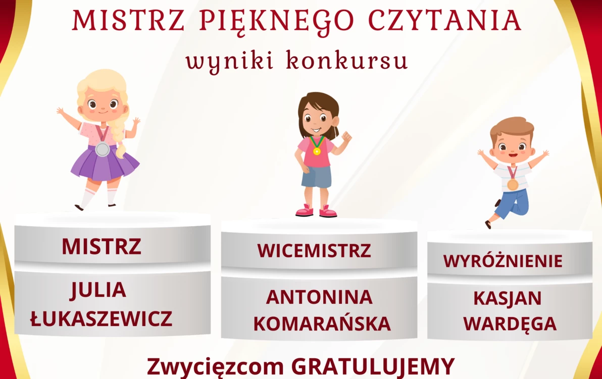 Zdjęcie do Mistrz Pięknego Czytania - wyniki