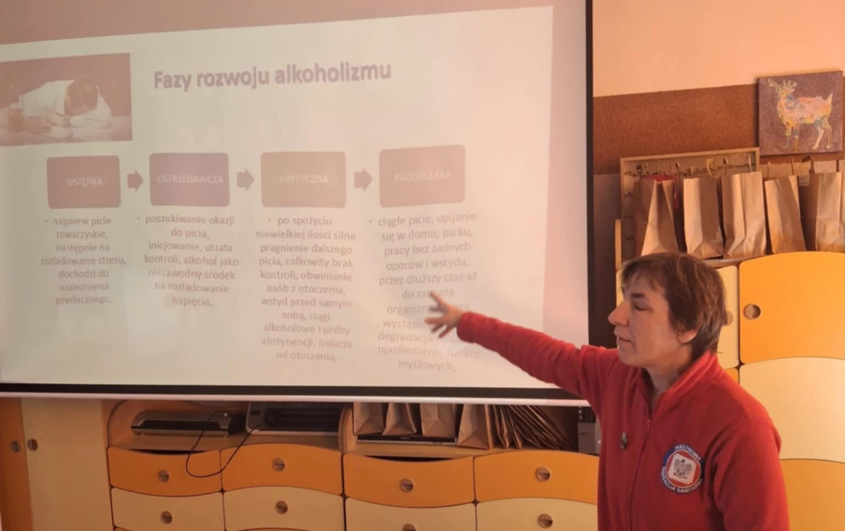 Zdjęcie do Spotkanie z edukatorką z Powiatowej Stacji Sanitarno- Epidemiologicznej w Drawsku Pom.