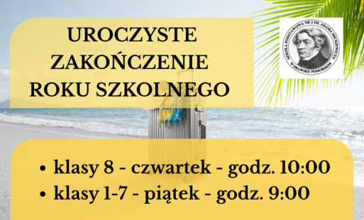 Zdjęcie do Uroczyste zakończenie roku szkolnego 2026/2027