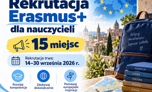 Zdjęcie do Erasmus+ - rekrutacja dla nauczycieli