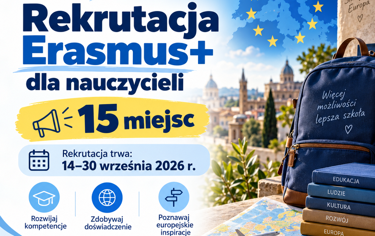 Zdjęcie do Erasmus+ - rekrutacja dla nauczycieli