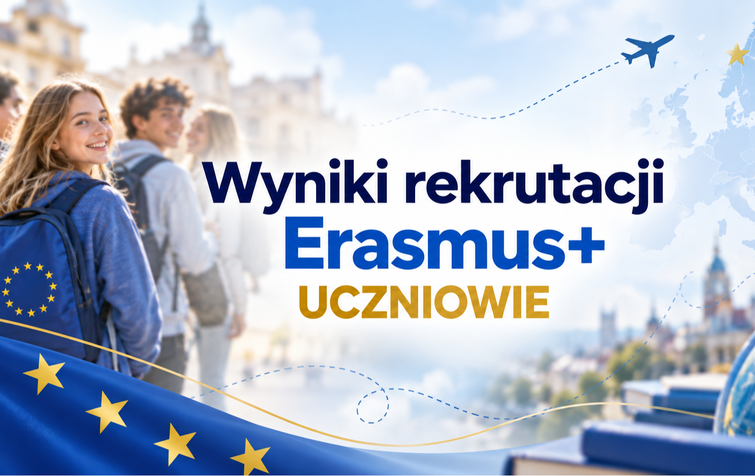 Zdjęcie do Wyniki rekrutacji uczni&oacute;w do projektu Erasmus+ 2026/2027